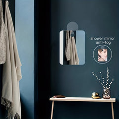 Fogless Shower Mirror for Shaving - Wall Hanging Bathroom Mirror