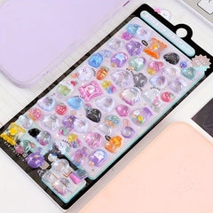 Cartoon Embossed Fun Sticker Decoration 3D Stickers Pop Up Random One Piece