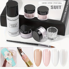Beginner Acrylic Nail Kit with Acrylic Powder & Liquid Set - Easy to Use