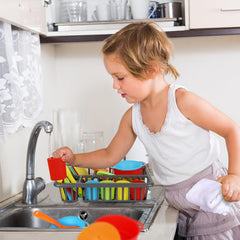 Kids Pretend Play Dishes Set Kitchen Little Chef Cooking