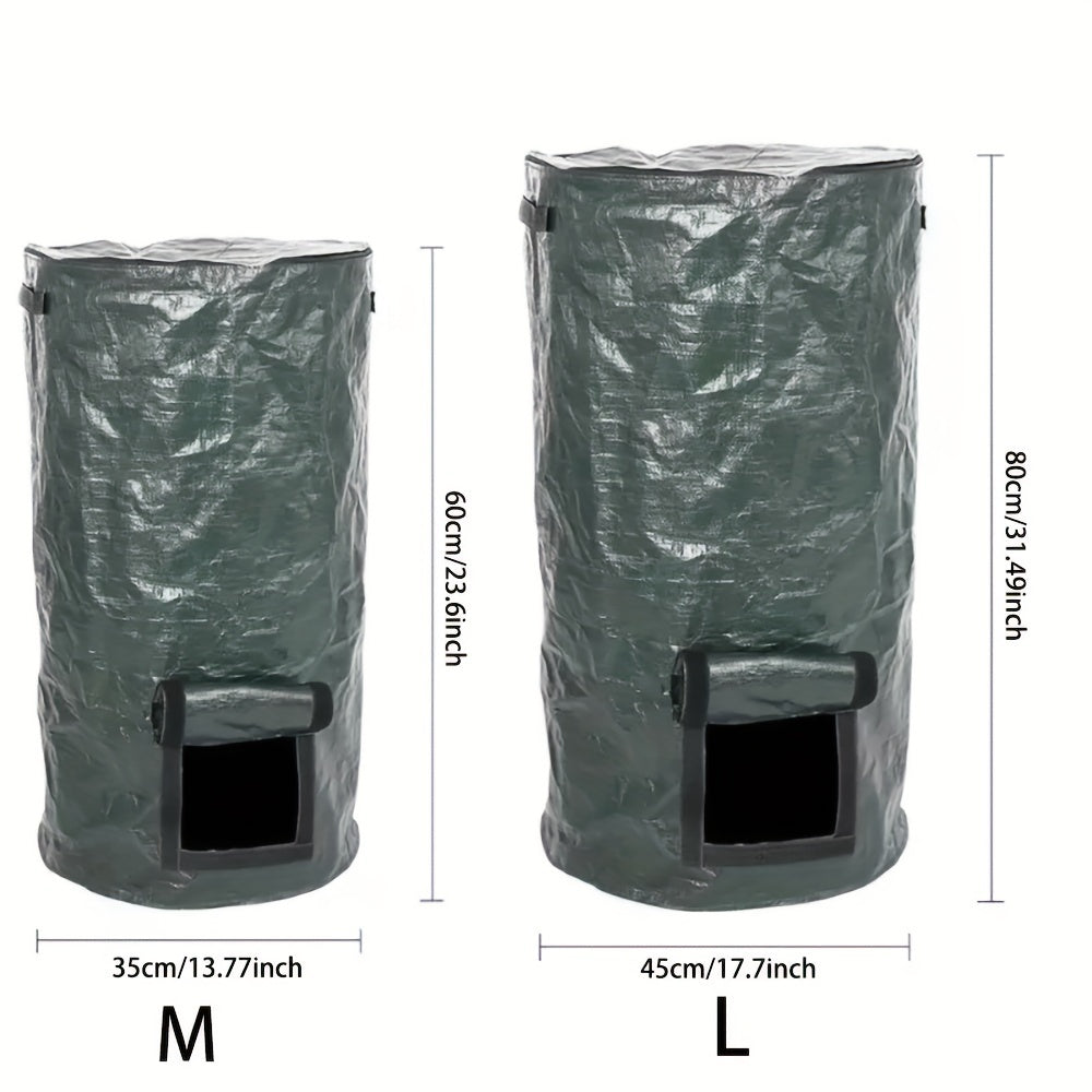 Large Lawn Garden Bag Compostable Heavy Garbage Bag Reusable