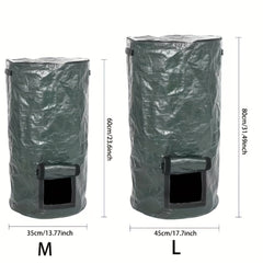 Large Lawn Garden Bag Compostable Heavy Garbage Bag Reusable