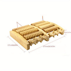 Wooden Foot Massager Roller Yoga Relaxation Tool