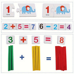 Preschool Math Puzzle Kit - Addition Subtraction Multiplication Division