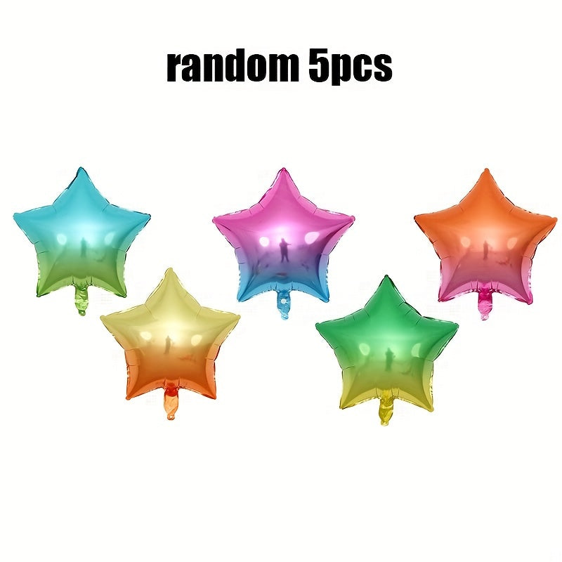 Rainbow Heart Shaped Balloons 45 72 Cm Foil Party Decoration