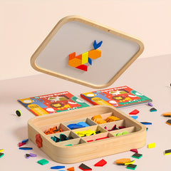 Hibobi 288pcs Wooden Tangle Puzzle Toy Set for Kids