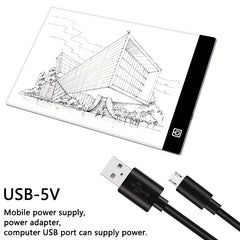 USB LED Light Pad for Diamond Painting Kits with Tools