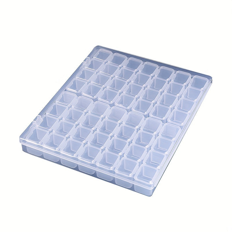 Clear Painting Storage Box 56 Grids for Nail Art Jewelry and Accessories