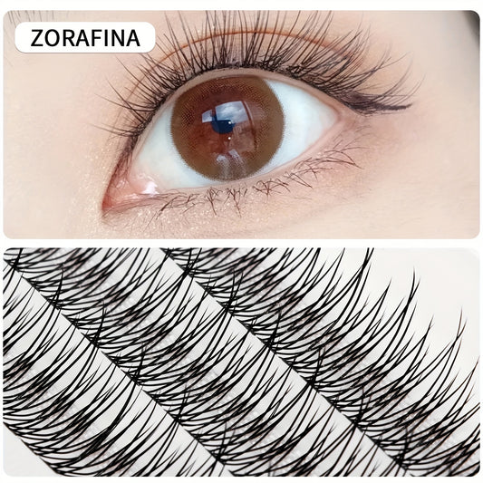 3 Rows Cluster Lashes Fishtail Shape Grafted Eyelashes