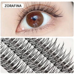 3 Rows Cluster Lashes Fishtail Shape Grafted Eyelashes