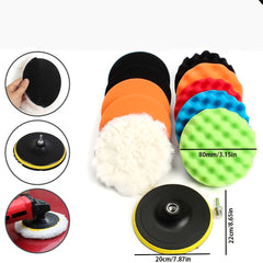 12pcs 7 Buffing Sponge Polishing Pad Kit Set Car Polishing Disc For Car Polisher