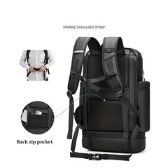 Outdoor Hiking Backpack 50L with Shoe Compartment Waterproof Laptop Bag