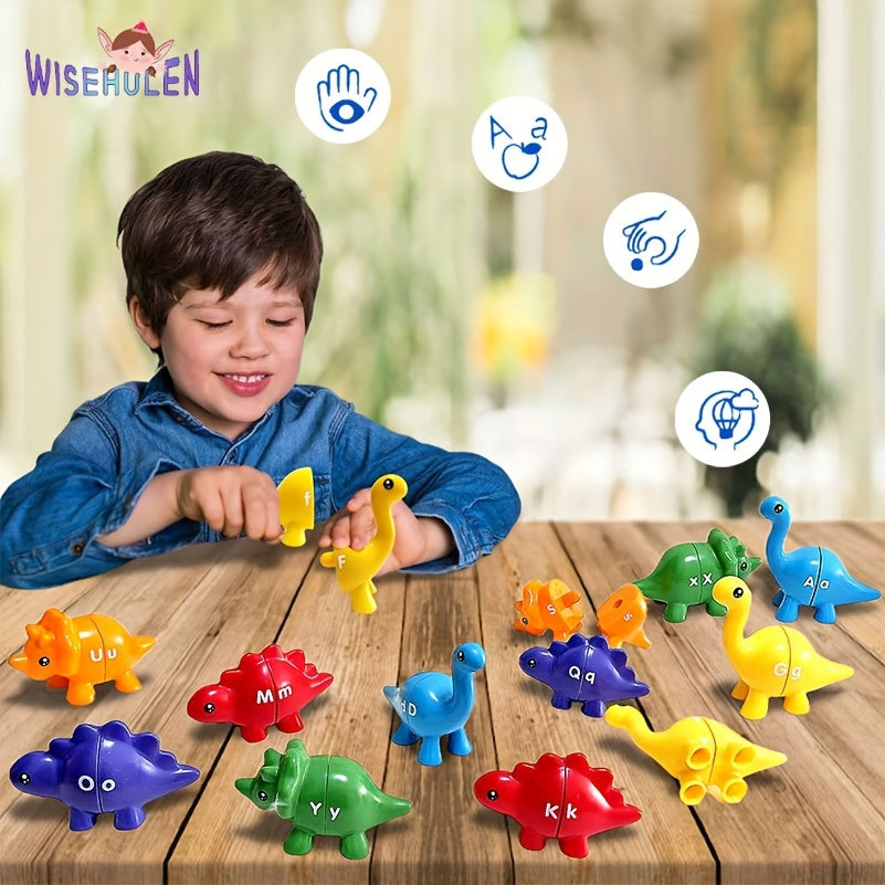 Dinosaur Matching Game 1-10 Sensory Trash Can Set