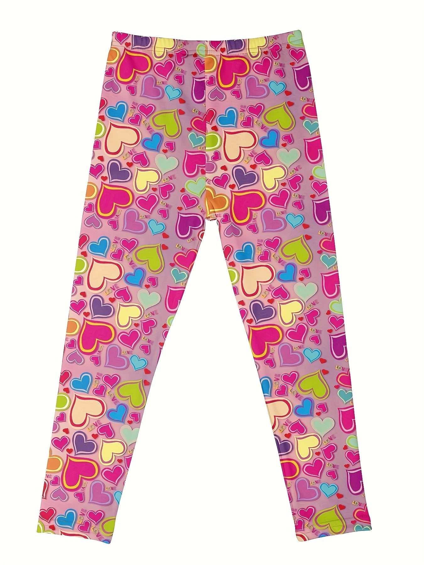 Dalmatian Print Girls Sports Leggings Elastic Tight Pants