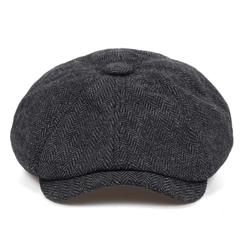 Men's Checkered Newsboy Cap