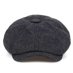 Men's Checkered Newsboy Cap