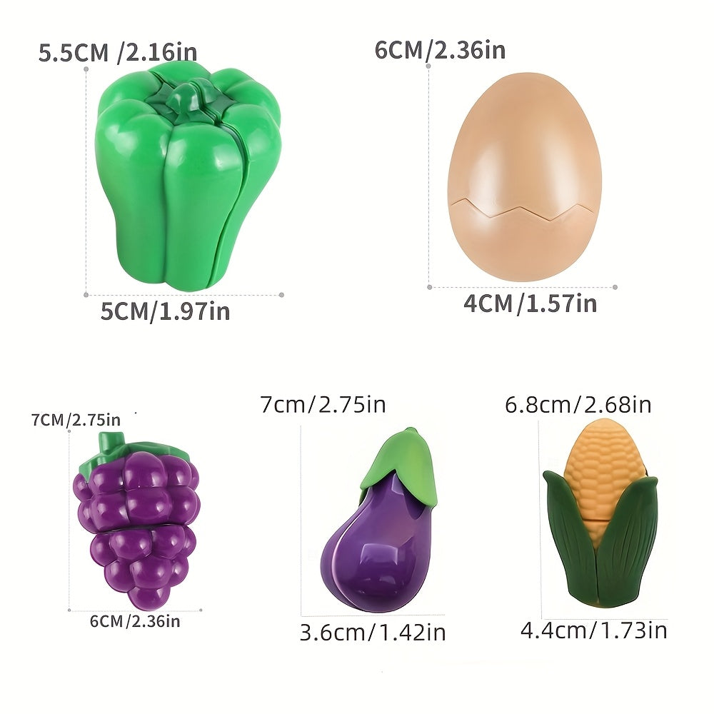 Fun Fruit Cutting Toys Eggplant Carrot Corn Egg