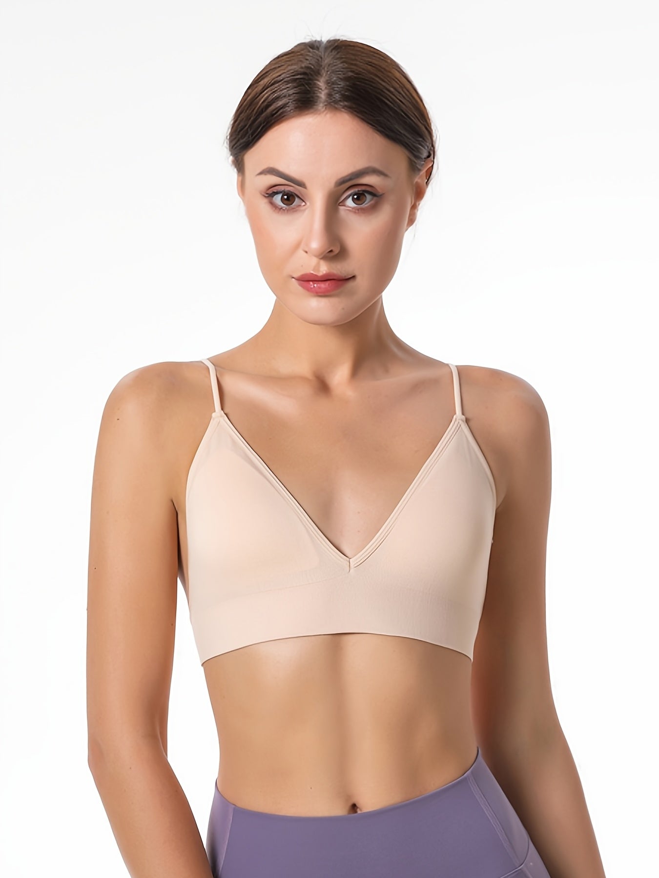 Wireless Triangle Cups Sports Bra Comfy & Breathable Women's Lingerie