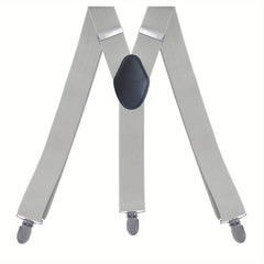 Men's Y Suspenders 3 Clip Elastic
