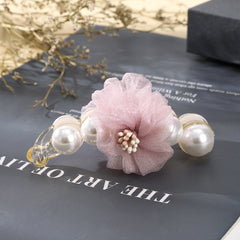 Sweet Flower Pearl Hairpin, Transparent Hair Accessories