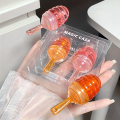 2 Packs Honey Moisturizing Lipstick Set Long Lasting Plumper Lightening Lip Line