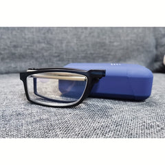 SOOLALA Light Blocking Reading Glasses with Hard Case