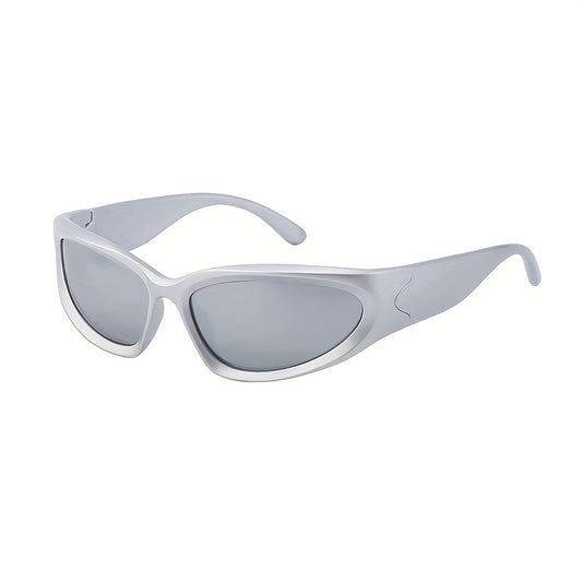 Men's Y2K Style Sports Sunglasses with Glasses Box and Cloth