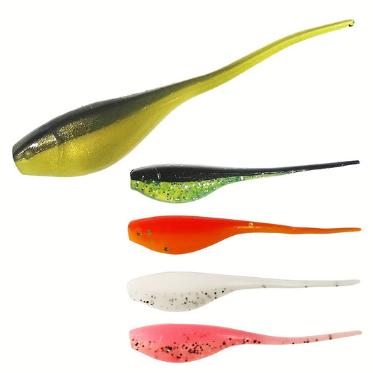 20pcs Small Tadpole Soft Bait Colorful 0.7g for Bass Minnow Fishing