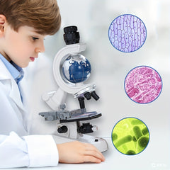 Adjustable Focus Microscope Student Lab Kit