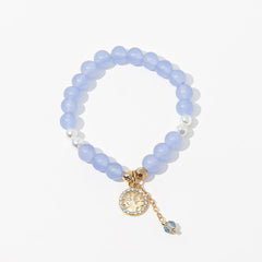 Women's Crystal Bead Bracelet, Elegant Fashion Jewelry