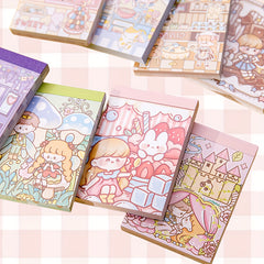 70 Sheets Mini Notebook Student Portable Diary Memo Sticky Notes