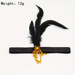 Bead Feather Headband Holiday Party Supplies