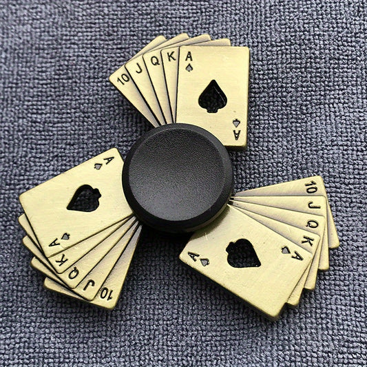 Vintage Bronze Metal Spinner with Non Slip Base