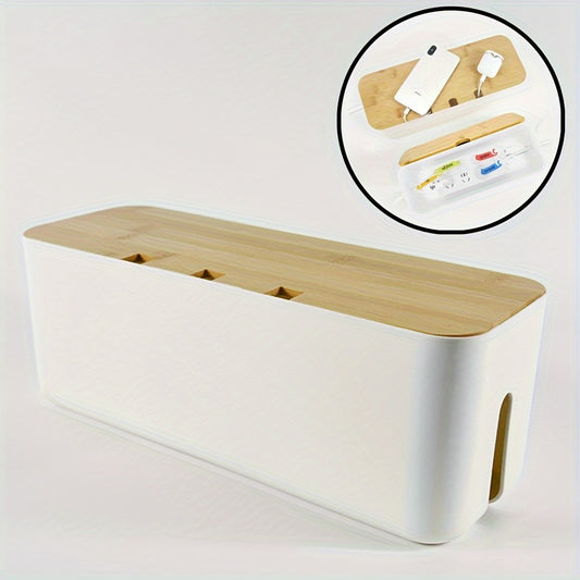ABS Cable Management Box for Power Strips Extension Cords TV