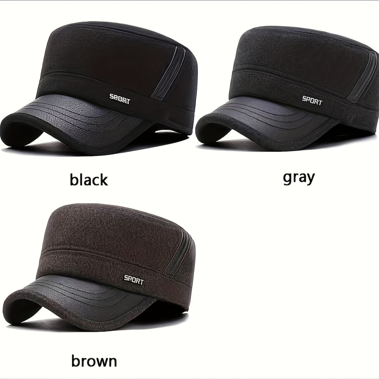 Winter Windproof Warm Flat Cap for Men