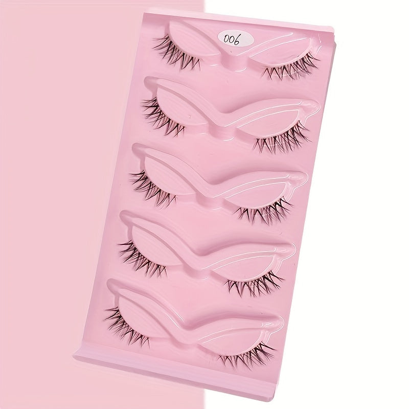 5 Pairs 3D Eye End Lengthening Half Eye Lashes