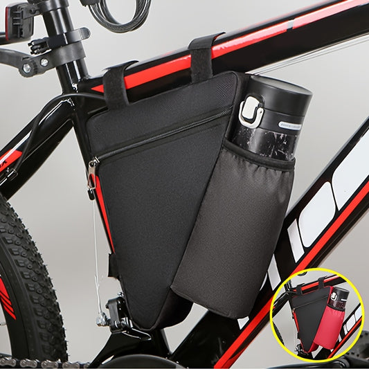 Waterproof Bicycle Storage Bag Front Tube Frame Holder