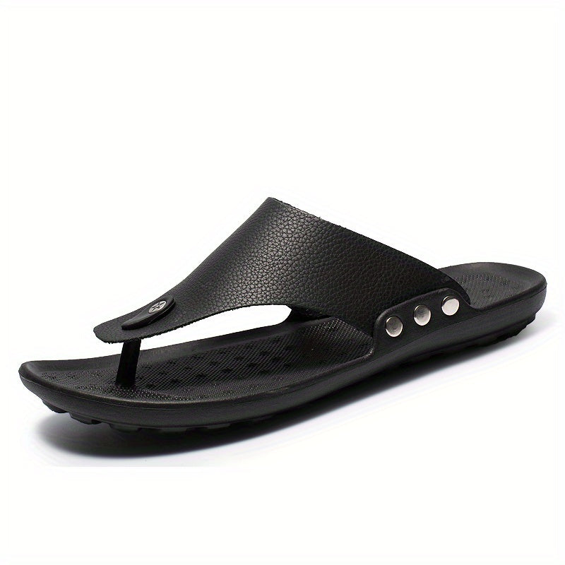 Men's Summer Rome Flip Flop Beach Sandals Comfortable T Strap Open Toe Slipper