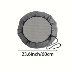 Mesh Cover For Rain Barrel - Screen Water Bucket Covers Net With Drawstring