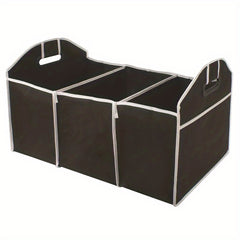 Car Trunk Folding Storage Bag 3 Compartment Portable Travel Accessory