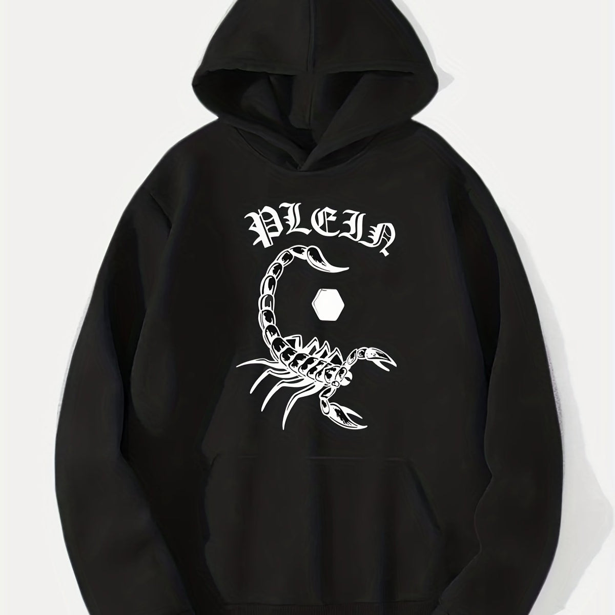Scorpion Print Hoodie Men's Graphic Pullover Hooded Sweatshirt