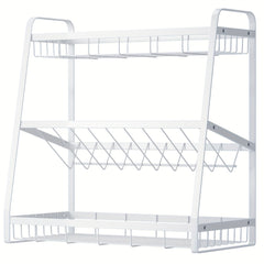 1pc Countertop Seasoning Storage Rack Home Kitchen Accessory
