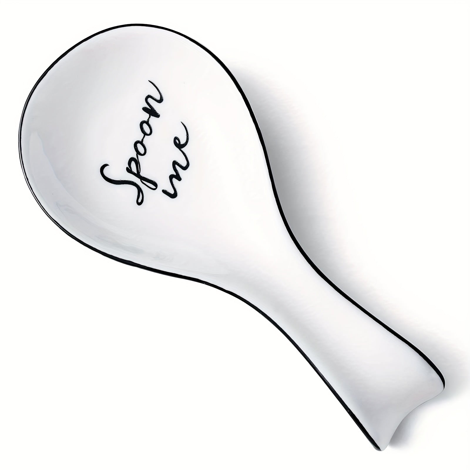 Ceramic Spoon Rest For Stove Top Porcelain Spoon Holder Large Utensil Rest