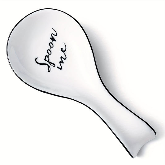 Ceramic Spoon Rest For Stove Top Porcelain Spoon Holder Large Utensil Rest