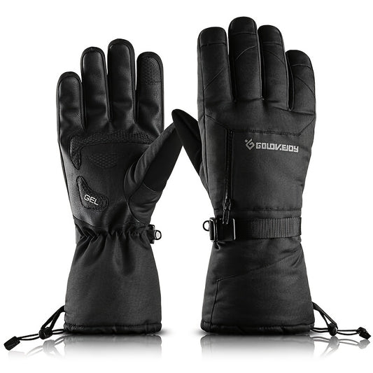 Waterproof Ski Gloves with Pocket for Men and Women
