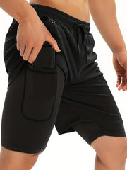 Men's Gym Running Shorts Athletic Workout Clothes Quick Dry Shorts
