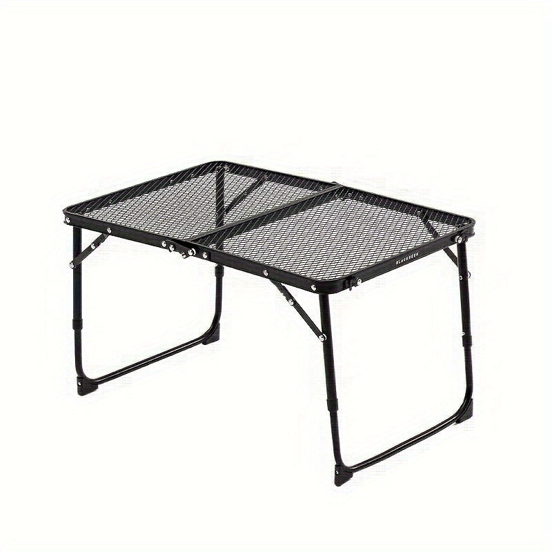 Outdoor Iron Mesh Table Adjustable Height Aluminum Alloy Frame Table