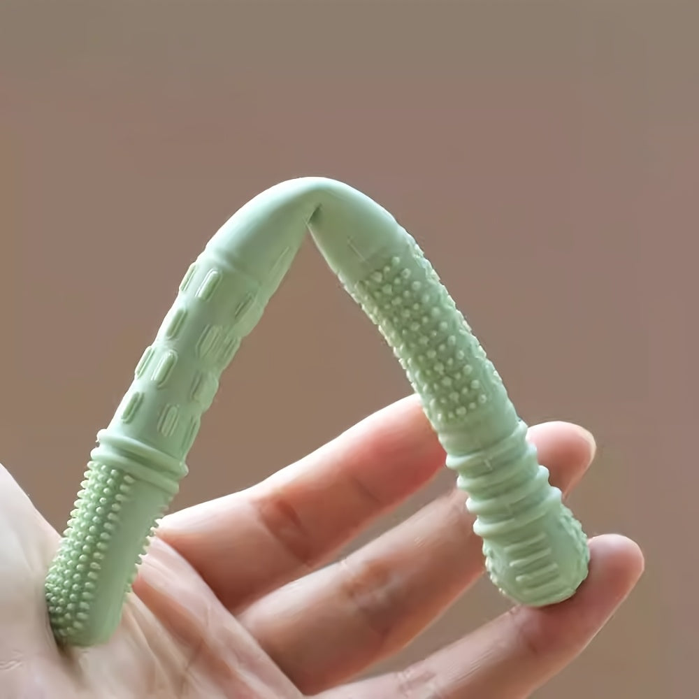 Silicone Teething Toy for Babies Kids Hollow Teether Tube Chew Straw Sensory
