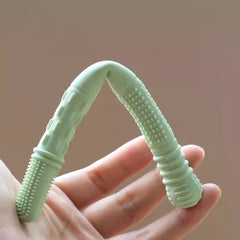 Silicone Teething Toy for Babies Kids Hollow Teether Tube Chew Straw Sensory