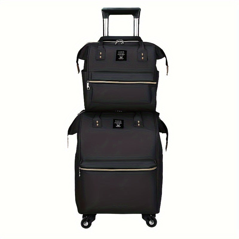 2pcs Waterproof Oxford Cloth Luggage & Tote Set